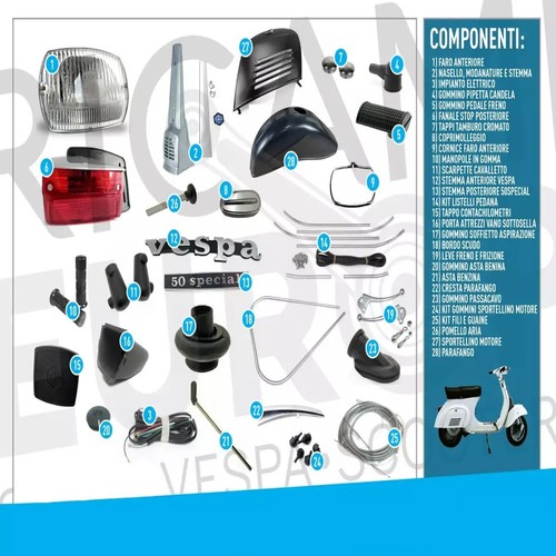 Complete kit restoration parts - complete,
