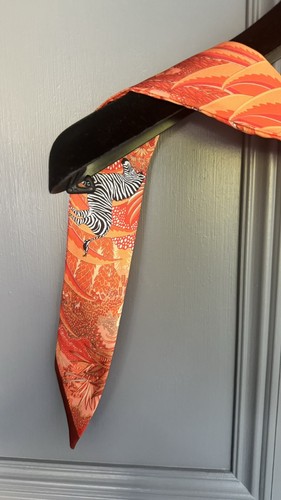 Orange scarf ladies - ladies, zebra