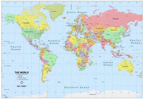 World map - world,