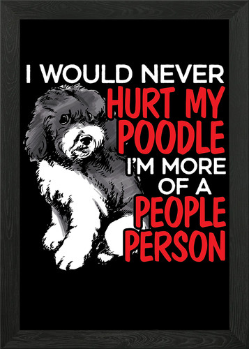 Poodle lover framed - lover, art