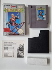 Simon’s Quest Castlevania 2 NES Game, boxed with manual.