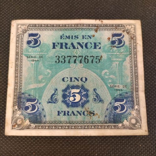 Francs banknote allied - 5,