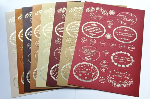 Hunkydory sheets foiled - 8, a4