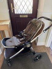 Mamas and Papas Ocarro Tweed Pushchair Stroller Green/brown