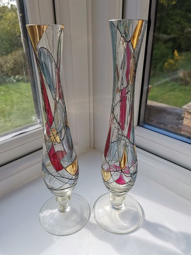 Vintage lucka art glass - lucka, bud