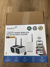 Swann MaxRanger4K Solar Security System Kit with 3 Wireless Cameras & WiFi HUB