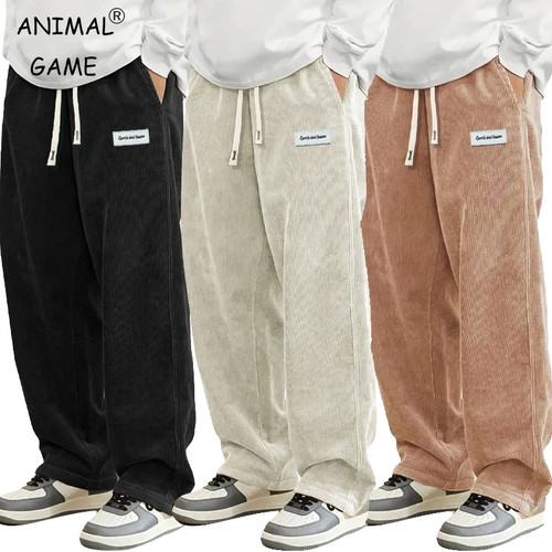 Mens corduroy trousers - corduroy, baggy