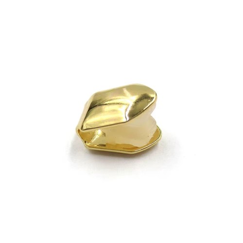Tooth cap gold plated - plated, single