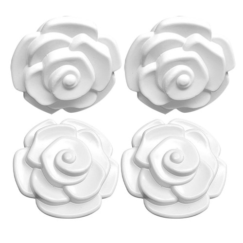 4pcs dresser knobs rose - rose, shape
