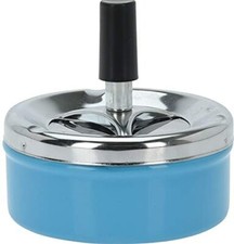 Ash Spinning Tray Ashtray Cigarette Push Down New Novelty Smoking Retro Metal