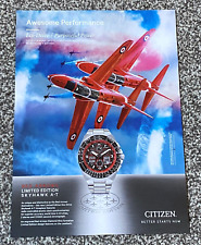 Collectable 2022 Magazine Advert Art Picture Citizen Red Arrows Skyhawk Watch Ad
