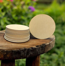 Wooden circles shape 3mm blank - shape,
