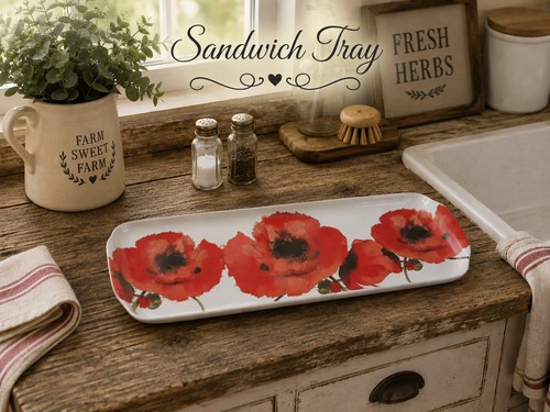 Melamine sandwich tray - sandwich, in