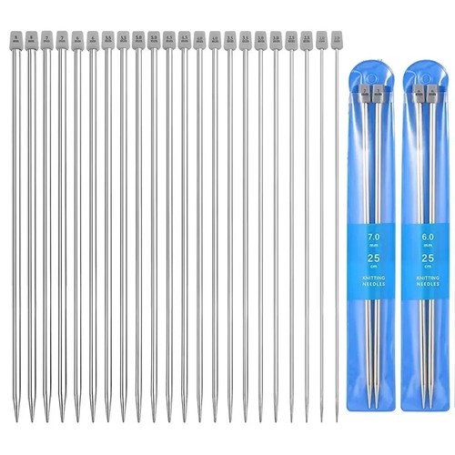 22pcs metal knitting needles - 22pcs,