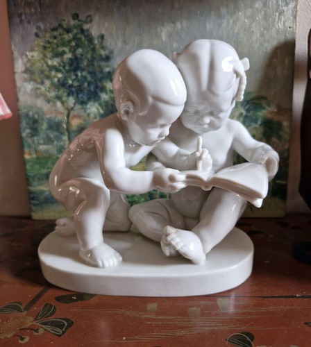 Antique porcelain schreibende - porcelain,