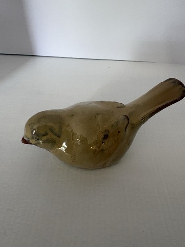 Studio pottery glazed beige - glazed,
