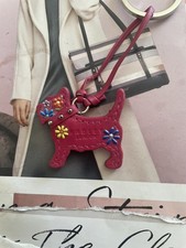 Radley Pink Leather Dog Tag /
