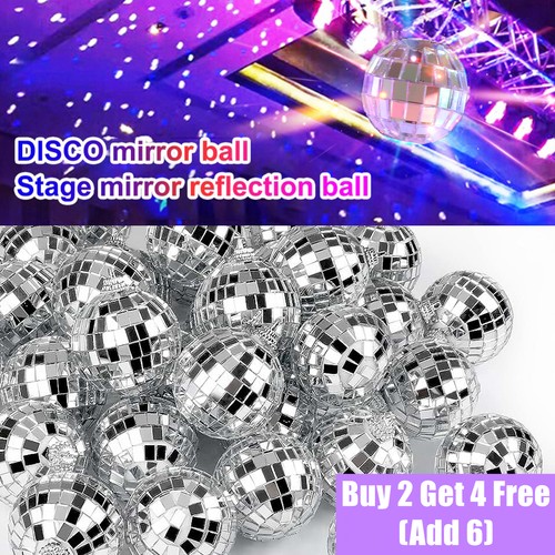 12pcs mirror disco - 12pcs, silver