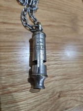 The Metropolitan Whistle J Hudson & Co Birmingham Vintage Police Whistle