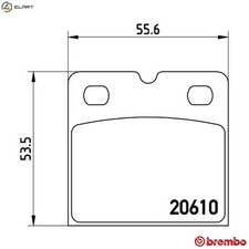 BRAKE PAD SET DISC PARKING