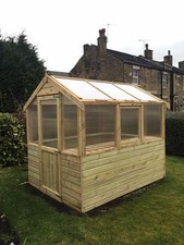 8x6 wooden greenhouse - 8x6,