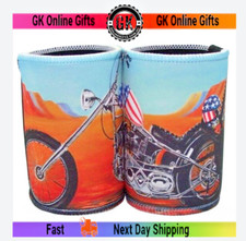 2x Stubby Holder Can Cooler Harley Davidson Chopper Captain America - Gift Ideas