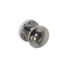 Chrome Door Knob Modern Round