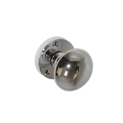 Chrome door knob - chrome, modern