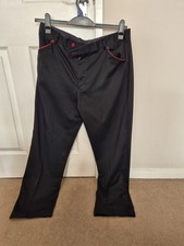 Men's Stromberg Golf Trouser Black/ Red - W36" S