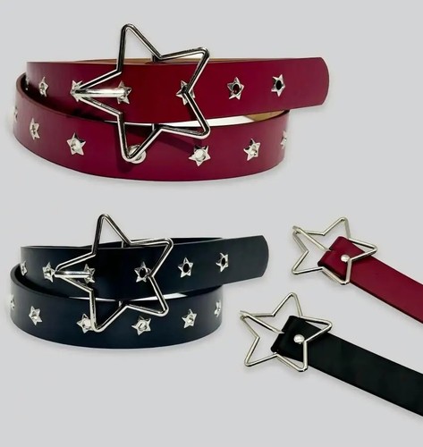 Punk style star buckle belt - punk,