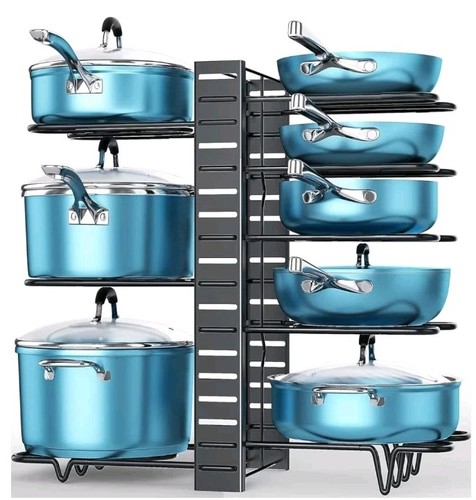 Pots and pans organizer for - and,