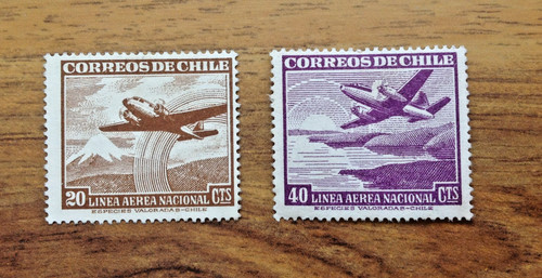 Chile 1942 aviation - mh, stamps