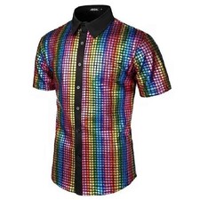 Retro Disco 70s Mens Sequin