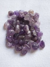 Drilled Amethyst Crystal Chips