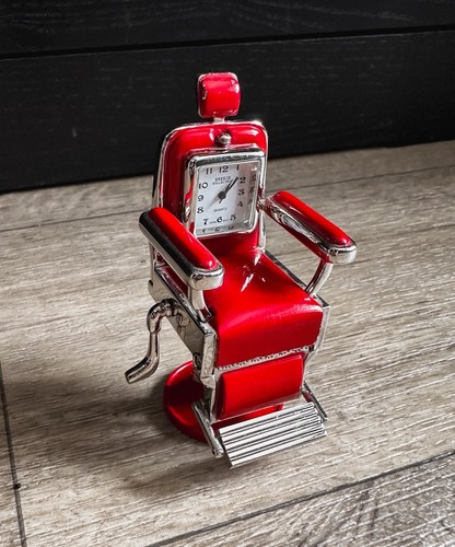 Vintage barber chair clock - vintage,