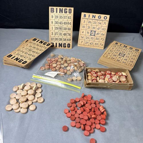 Rare antique bingo set - antique,