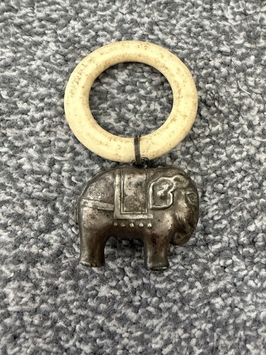 Vintage silver elephant baby - vintage,
