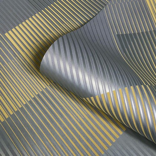 Geometric stripes yellow - stripes,