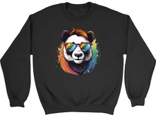 Hipster Panda Kids Sweatshirt