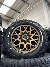 17" MERCEDES SPRINTER VW CRAFTER 6X130 BLACK ALLOY WHEELS ALL TERRAIN TYRES