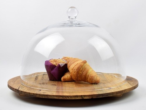 Large clear glass display dome - large,