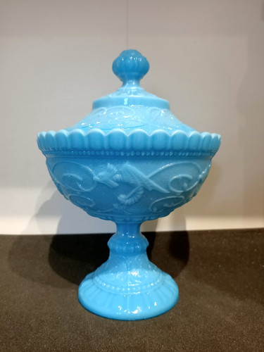 Antique blue opaline - , candy