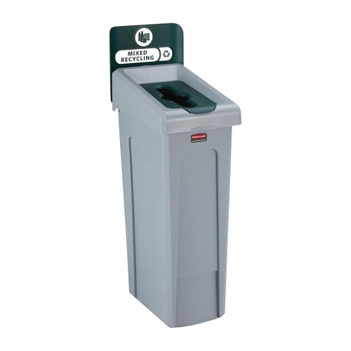 Rubbermaid slim jim mixed - slim,