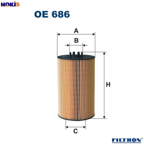 Oil filter 686 for - oil,