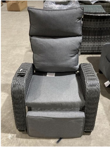Patio rattan outdoor recliner - outdoor,