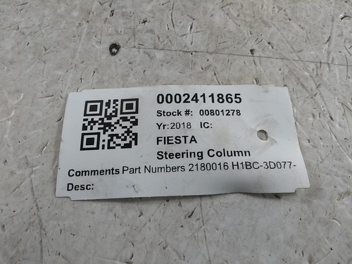 2018 ford fiesta h1bc 3d077 - 2018,