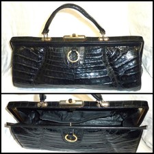 CROCODILE GLADSTONE BAG - GOOD