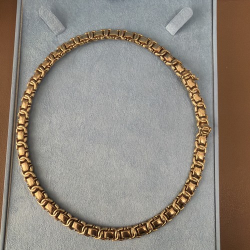 9ct gold choker chain - , necklace