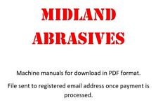 Jones & Shipman 310 Tool & Cutter Grinder Parts & Operating Instructions Manual