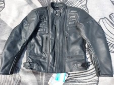 WEISE women leather ARMORED ELBOWS BACK motorcycle motorbike jacket Size 18 